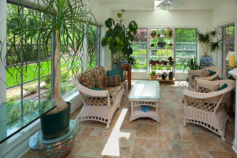 image of a sunroom layout design - Global Solariums