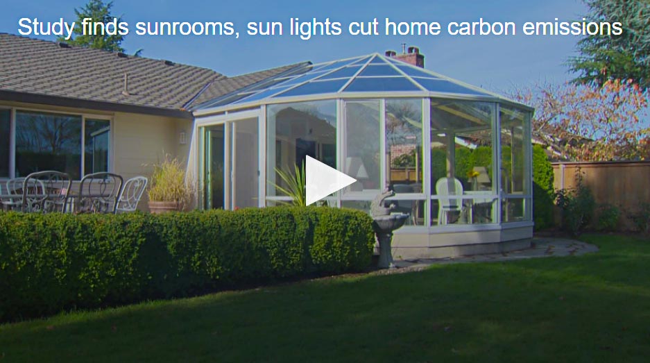 Video image on how Sunrooms cut home carbon emissions -