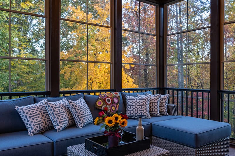 Enjoy your sunroom in the Fall